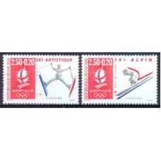 FRA2709M-SÉRIE OLIMPÍADAS DE INVERNO DE ALBERVILLE V - FRANÇA - 1991 - MINT