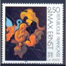 FRA2727M-SELO CENTENÁRIO DO NASCIMENTO DE MAX ERNST - FRANÇA - 1991 - MINT