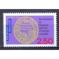 FRA2812N-SELO BICENTENÁRIO DO MUSEU NACIONAL DE HISTÓRIA NATURAL - FRANÇA - 1993 -N