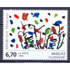 FRA2914N-SELO SÉRIE EUROPEIA DE ARTE CONTEMPORÂNEA - FRANÇA - 1994 - N