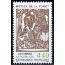 FRA2943N-SELO TRABALHO NA FLORESTA - FRANÇA - 1995 - N