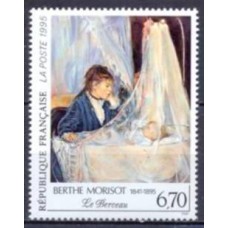 FRA2972N-SELO SÉRIE ARTÍSTICA - BERTHE MORISOT - FRANÇA - 1995 - N