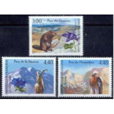FRA2997N-SÉRIE NATUREZA DA FRANÇA XI - PARQUES NATURAIS NACIONAIS - FRANÇA - 1996 - N