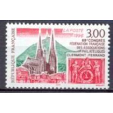 FRA3004N-SELO 69º CONGRESSO DA FEDERAÇÃO DAS SOCIEDADES FILATÉLICAS FRANCESAS - FRANÇA - 1996 - N