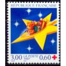 FRA3122M-SELO PRÓ CRUZ VERMELHA - FESTAS DE FIM DE ANO - FRANÇA - 1997 - MINT