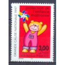 FRA3124N-SELO PROTEÇÃO À CRIANÇA MALTRATADA - FRANÇA - 1997 - N