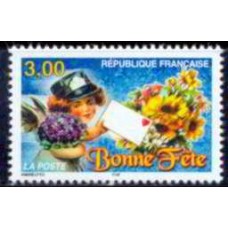 FRA3133M-SELO SAUDAÇÕES - FRANÇA - 1998 - MINT