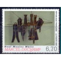 FRA3197M-SELO SÉRIE ARTÍSTICA - OBRA DE MARCEL DUCHAMP - FRANÇA - 1998 - MINT