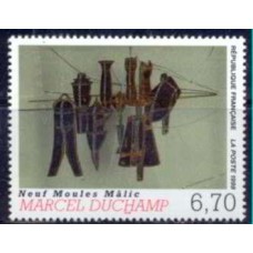 FRA3197M-SELO SÉRIE ARTÍSTICA - OBRA DE MARCEL DUCHAMP - FRANÇA - 1998 - MINT