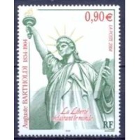 FRA3639N-SELO CENTENÁRIO DA MORTE DO ESCULTOR AUGUSTE BARTHOLDI - FRANÇA - 2004 - N