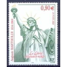 FRA3639N-SELO CENTENÁRIO DA MORTE DO ESCULTOR AUGUSTE BARTHOLDI - FRANÇA - 2004 - N