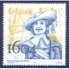 FRA3678N-SELO 400º ANIVERSÁRIO DA FUNDAÇÃO DA COLÔNIA DA ILHA DE SANTA CRUZ - FRANÇA - 2004 - N