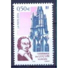 FRA3712M-SELO CATEDRAL DE LUÇON - FRANÇA - 2004 - MINT