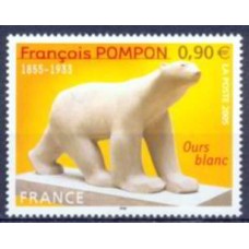 FRA3806M-SELO SÉRIE ARTÍSTICA - FRANÇOIS POMPON - FRANÇA - 2005 - MINT