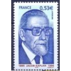 FRA3859M-SELO GRANDE RABINO DA FRANÇA JACOB KAPLAN - FRANÇA - 2005 - MINT
