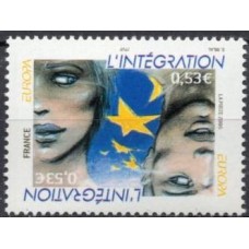 FRA3902M-SELO SÉRIE EUROPA - A INTEGRAÇÃO - FRANÇA - 2006 - MINT