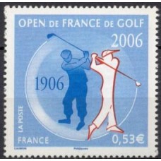FRA3935M-SELO GOLFE - CENTENÁRIO DO OPEN DA FRANÇA - FRANÇA - 2006 - MINT