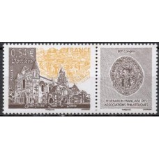 FRA4062M-SELO 80º CONGRESSO DA FEDERAÇÃO FRANCESA DAS ASSOCIAÇÕES FILATÉLICAS - FRANÇA - 2007 - MINT