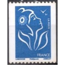 FRA4159N-SELO MARIANE DE LAMOUCHE, AZUL SEM FACIAL - DO ROLO - FRANÇA - 2008 - N
