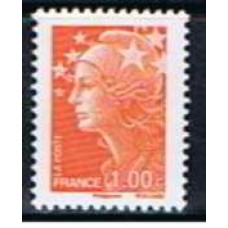 FRA4235M-SELO MARIANE DE BEAUJARD, 1,00E - FRANÇA - 2008 - MINT