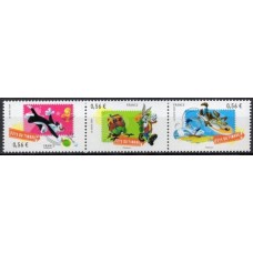 FRA4339MS-SE-TENANT FESTA DO SELO - LOONEY TUNES, 2ª POSIÇÃO - FRANÇA - 2009 - MINT