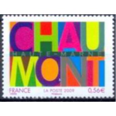 FRA4355M-SELO SÉRIE TURÍSTICA - CHAUMONT - FRANÇA - 2009 - MINT