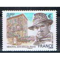 FRA4371M-SELO MEMORIAL JEAN MOULIN - FRANÇA - 2009 - MINT