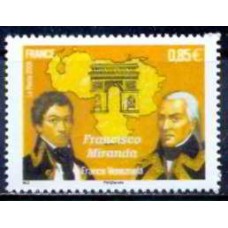 FRA4408M-SELO GENERAL FRANCISCO MIRANDA - FRANÇA - 2009 - MINT