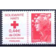 FRA4434N-SELO SOLIDARIEDADE AO HAITI - FRANÇA - 2010 - N
