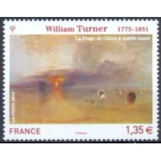 FRA4438M-SELO SÉRIE ARTÍSTICA - WILLIAM TURNER - FRANÇA - 2010 - MINT