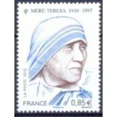 FRA4455M-SELO MADRE TERESA, PRÊMIO NOBEL DA PAZ 1979 - FRANÇA - 2010 - MINT