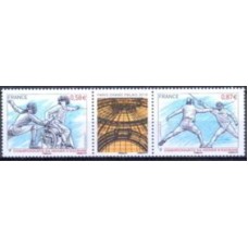 FRA4510MS-SE-TENANT CAMPEONATO MUNDIAL DE ESGRIMA 2010 - FRANÇA - 2010 - MINT