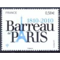 FRA4512N-SELO BICENTENÁRIO DO BUREAU DE PARIS - FRANÇA - 2010 - N FRA4512N-SELO BICENTENÁRIO DO BUREAU DE PARIS - FRANÇA - 2010 - N