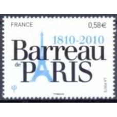 FRA4512N-SELO BICENTENÁRIO DO BUREAU DE PARIS - FRANÇA - 2010 - N