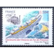 FRA4564M-SELO CENTENÁRIO DAS ESTRADAS DE FERRO DE PROVENCE - FRANÇA - 2011 - MINT