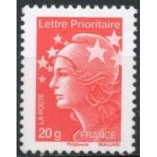 FRA4566M-SELO MARIANE DE BEAUJARD, PRIORITÁRIO 20G - FRANÇA - 2011 - MINT