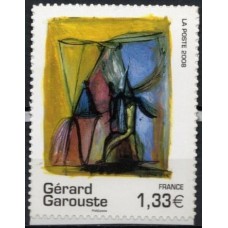 FRAZ0222M-SELO SÉRIE ARTÍSTICA - GÉRARD GAROUSTE - AUTOADESIVO - FRANÇA - 2008 - MINT