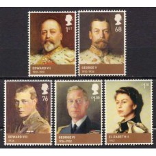 GRB3589M-SÉRIE REIS E RAINHAS BRITÂNICOS VI - CASA DE WINDSOR E SAXE-COBOURG-GOTHA - GRÃ-BRETANHA - 2012 - MINT