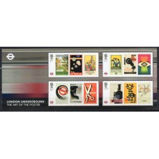 GRB3796MF-BLOCO 150º ANIVERSÁRIO DO METRÔ DE LONDRES - GRÃ-BRETANHA - 2013 - MINT