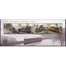 GRB3883MF-BLOCO LOCOMOTIVAS DA IRLANDA DO NORTE - GRÃ-BRETANHA - 2013 - MINT