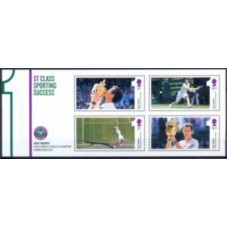 GRB3900MF-BLOCO ANDY MURRAY - VENCEDOR DO TORNEIO WIMBLEDON 2013 - GRÃ-BRETANHA - 2013 - MINT