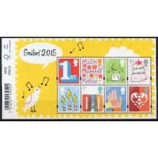 GRB4089MF-BLOCO MENSAGENS IV - GRÃ-BRETANHA - 2015 - MINT
