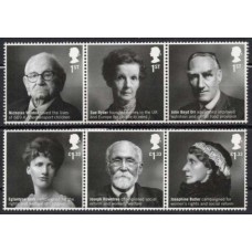 GRB4269MS-SÉRIE SE-TENANTS HUMANISTAS BRITÂNICOS - GRÃ-BRETANHA - 2016 - MINT