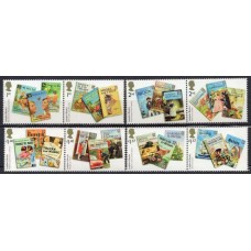 GRB4493MS-SÉRIE SE-TENANTS 150º ANIVERSÁRIO DA EDITORA LADYBIRD BOOKS - GRÃ-BRETANHA - 2017 - MINT