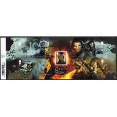 GRB4554MF-BLOCO GAME OF THRONES - GRÃ-BRETANHA - 2018 - MINT