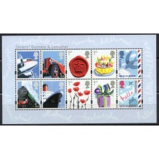 GRBB069M-BLOCO MENSAGENS - GRÃ-BRETANHA - 2010 - MINT