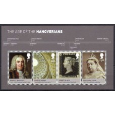 GRBB087M-BLOCO REIS E RAINHAS BRITÂNICOS V - CASA DE HANOVER - GRÃ-BRETANHA - 2011 - MINT