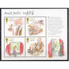 GRBB090M-BLOCO ESCRITOR ROALD DAHL - GRÃ-BRETANHA - 2012 - MINT