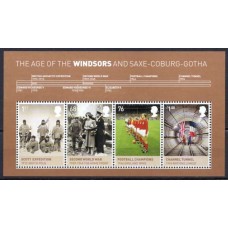 GRBB091M-BLOCO REIS E RAINHAS BRITÂNICOS VI - CASA DE WINDSOR E SACE-COBURG-GOTHA - GRÃ-BRETANHA - 2012 - MINT