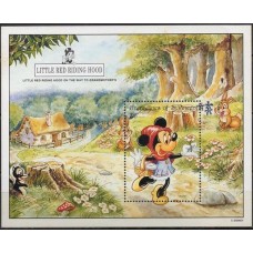 GSVB093M-BLOCO CONTOS DO TIO PATINHAS III - CHAPEUZINHO VERMELHO - GRANADINAS DE SÃO VICENTE - 1992 - MINT